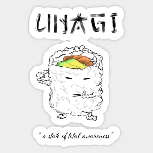 Unagi - salmon skin roll Sticker